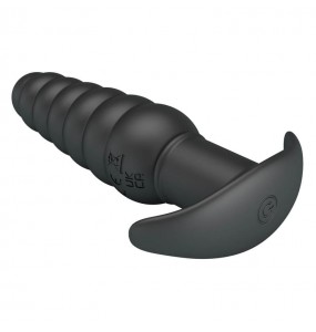 Pretty Love - Aeolis Vibrating Anal Plug Massager (Battery - Black)